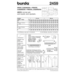 Burda 2459 - Pirat &amp; Casanova
