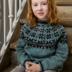 StrikkeOpskrift PDF // Hlaka Bluse Fjallalopi Str. 104 122 140 158 DK