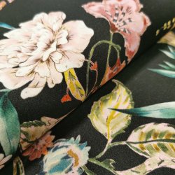 Viskose 269,- Italiensk modehus sort blomst