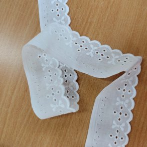 Feston Blonde  // Hvid b�lge 5cm