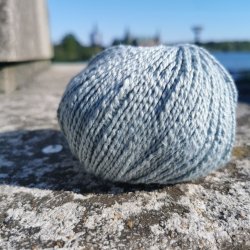 Nr. 9 Stvet Grn// Bomuld &amp; Silke