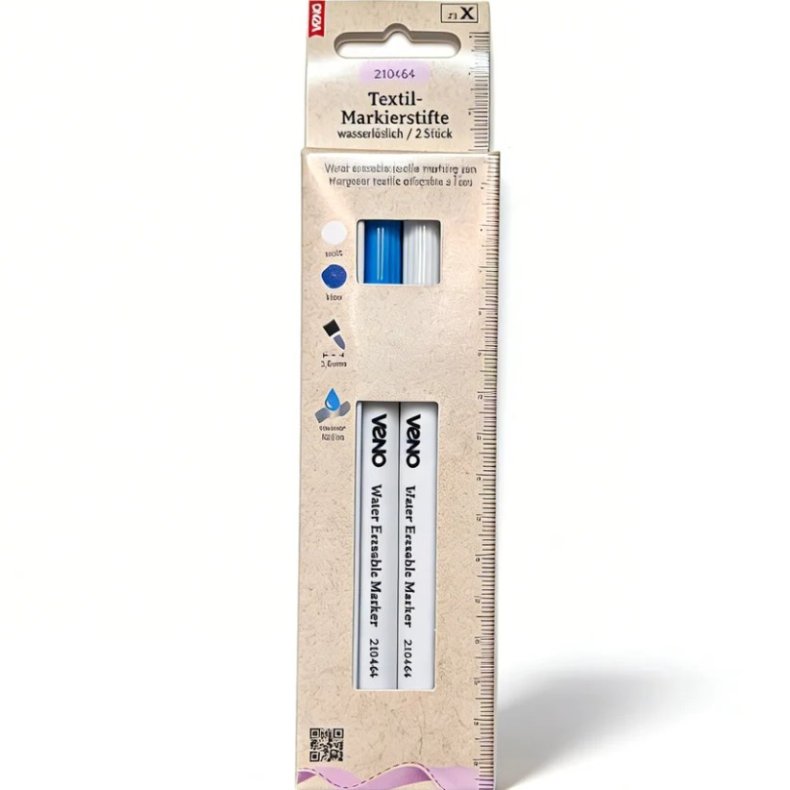 Markeringspen Vandopl�selig // Bl� &amp; Hvid 