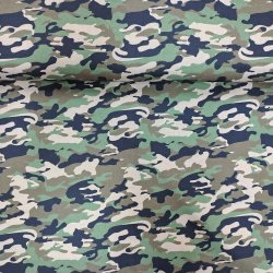 Bomuld l�rred // Camouflage gr�n