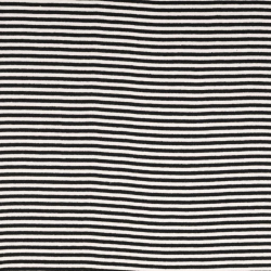 Rib Stribet // Hvid &amp; sort 