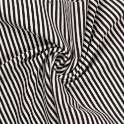 Rib Stribet // Hvid &amp; sort 