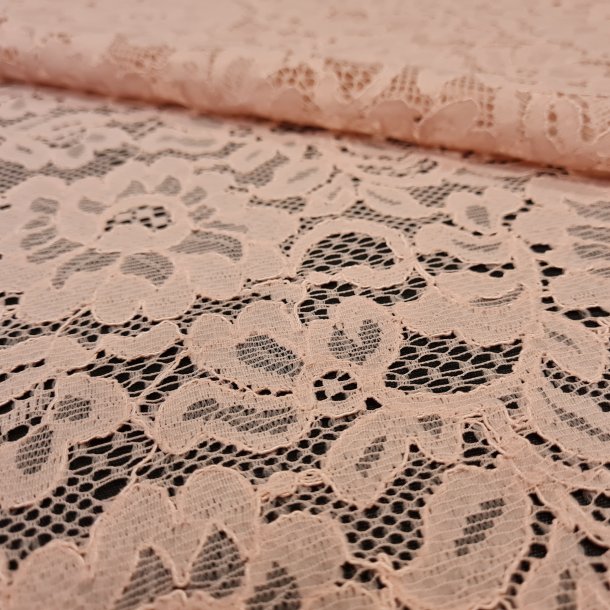 Fracco Blonde blomst broderi Rosa pudder 
