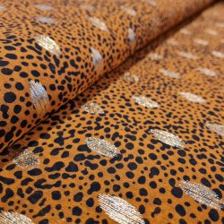 Chiffon 119,- Brndt karry gul  Sort Prikker Jaguar Guld Blade