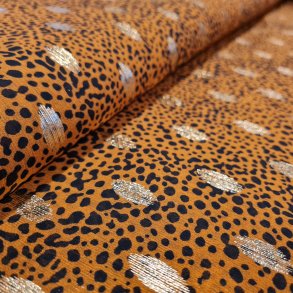 Chiffon 119,- Brndt karry gul  Sort Prikker Jaguar Guld Blade