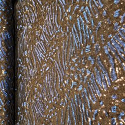 Paliettstof 249,- Bl sort leopard