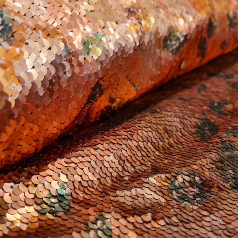 Paliette jersey 249,- Guld kobber roser