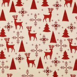 Batist Bomuld 119,- Jul rensdyr Juletr