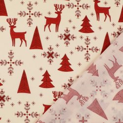 Batist Bomuld 119,- Jul rensdyr Juletr