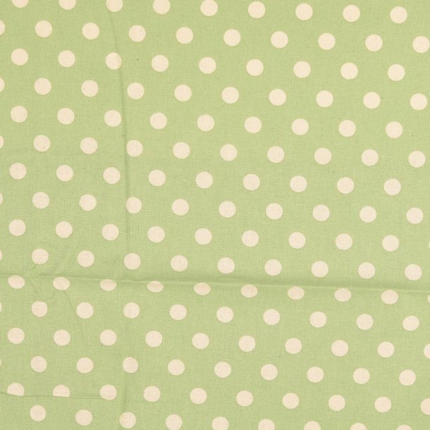 Cotten Cretonne Dots // Lysegrn nr.5037