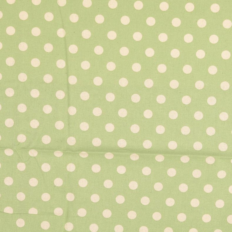 Cotten Cretonne Dots // Lysegrn nr.5037