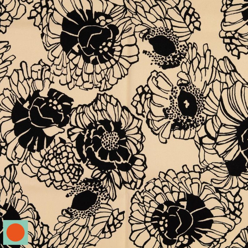 Big Flowers // beige sort