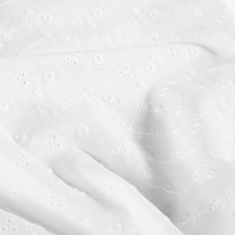 Broderi Anglaise // Little Rose hvid