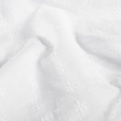 Broderi Anglaise // korn blomst Hvid