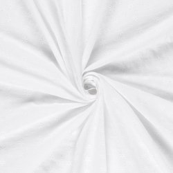 Broderi Anglaise // korn blomst Hvid