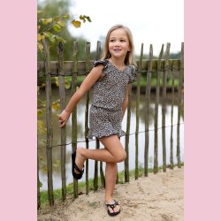 Bomulds jersey // Lille Leopard