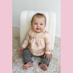 Bomulds jersey // Lille Leopard