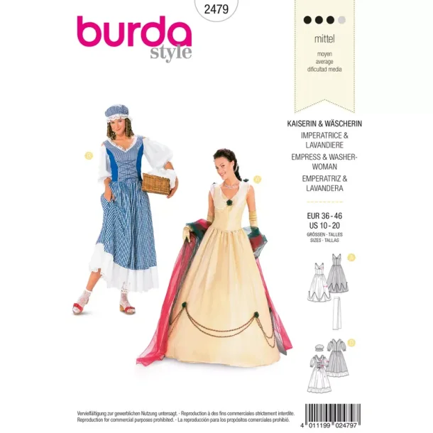 Burda 2479 - Kejserinde &amp; Vaskekone