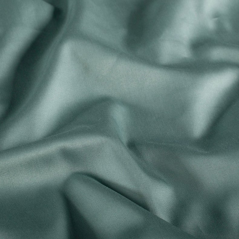 Bomuld let satin // St�vet petroleums bl� 3