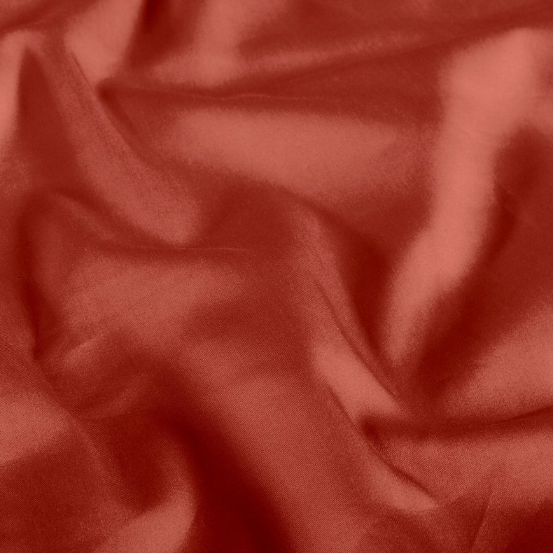 Bomuld let satin // Lys rust r�d 15