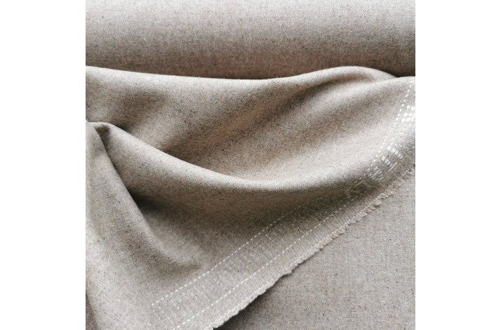 bruger lige forstørrelse uld vævet Italiensk modehus 169,- Hvid lys grå - Uld Valket + Vævet -  METERVARER