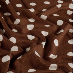 Viskose Jersey // Polka Brun
