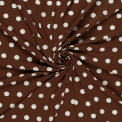 Viskose Jersey // Polka Brun