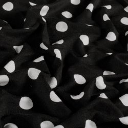 Viskose Jersey // Polka Sort bl�