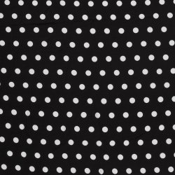 Viskose Jersey // Polka Sort bl�
