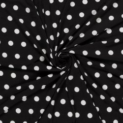 Viskose Jersey // Polka Sort bl�