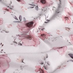 Bomuld Jersey // Akvarel blomst