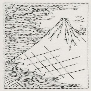 Sashiko Stof // BJERG hvid