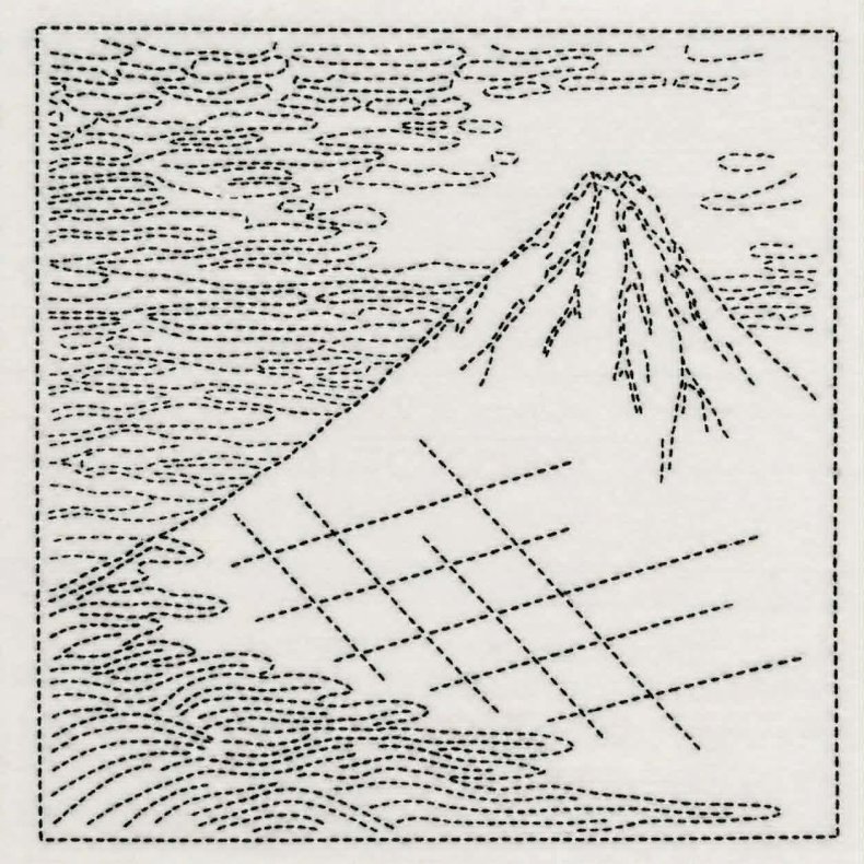 Sashiko Stof // BJERG hvid