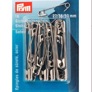 Sikkerhedsn�le // 27 38 50mm S�lv 