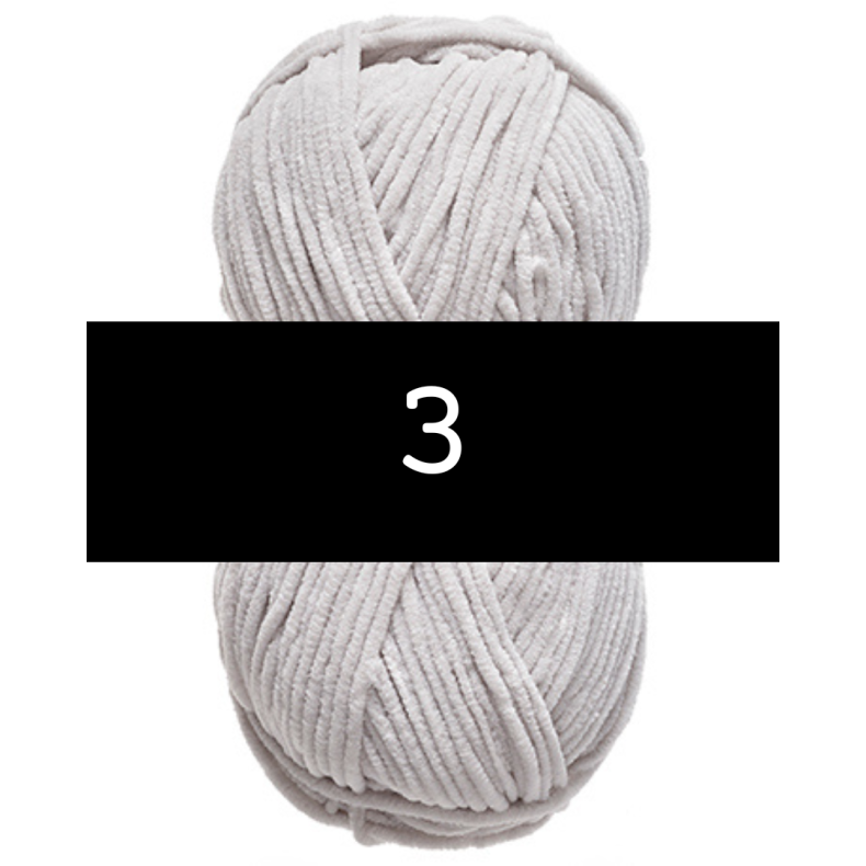 Nr. 3 R� Hvid  // Chenille