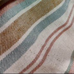 Kiper vvet viskose bomuld // Stribe Bordeaux brun hr