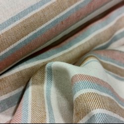 Kiper vvet viskose bomuld // Stribe Bordeaux brun hr