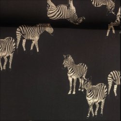 Viskose vvet // Sort zebra
