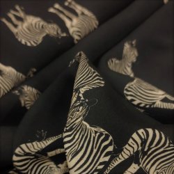 Viskose vvet // Sort zebra