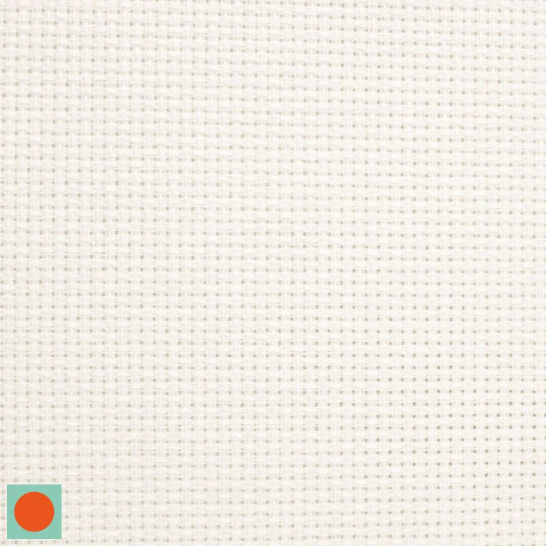 Aida broderi stof  // 4,4 thr. Hvid
