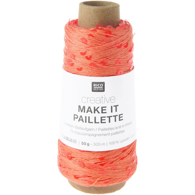 Nr. 8 // Make It Paillette Neon Orange