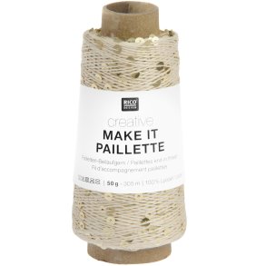 Nr. 11 // Make It Paillette Creme Guld
