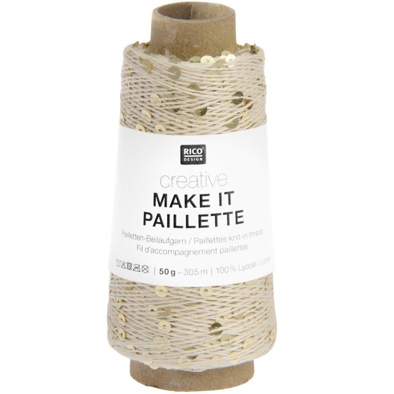 Nr. 11 // Make It Paillette Creme Guld