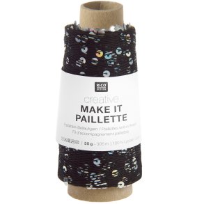 Nr. 12 // Make It Paillette Sort Regnbue