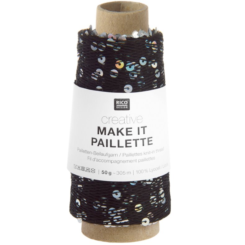 Nr. 12 // Make It Paillette Sort Regnbue