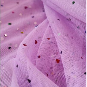 Regnbue Hjerte Lilla