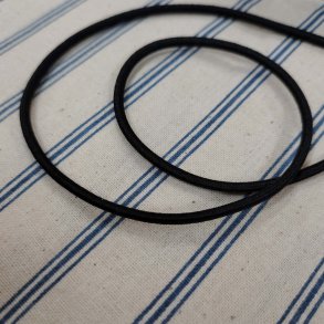 Rundelastik 3mm // Sort